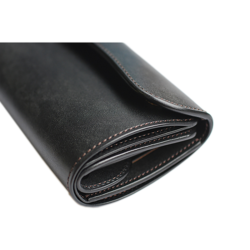 中型三つ折り財布《バーン》フルグレインブライドル｜WILDSWANS