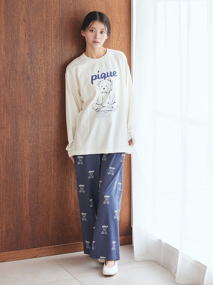 UNISEX】ワンポイントロンT｜ルームウェア・パジャマ通販のGELATO