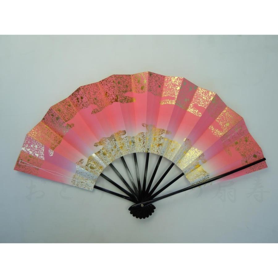 舞扇子 日本舞踊・踊り用 29cm 天地雲砂子 てんちくもすなご 黒塗