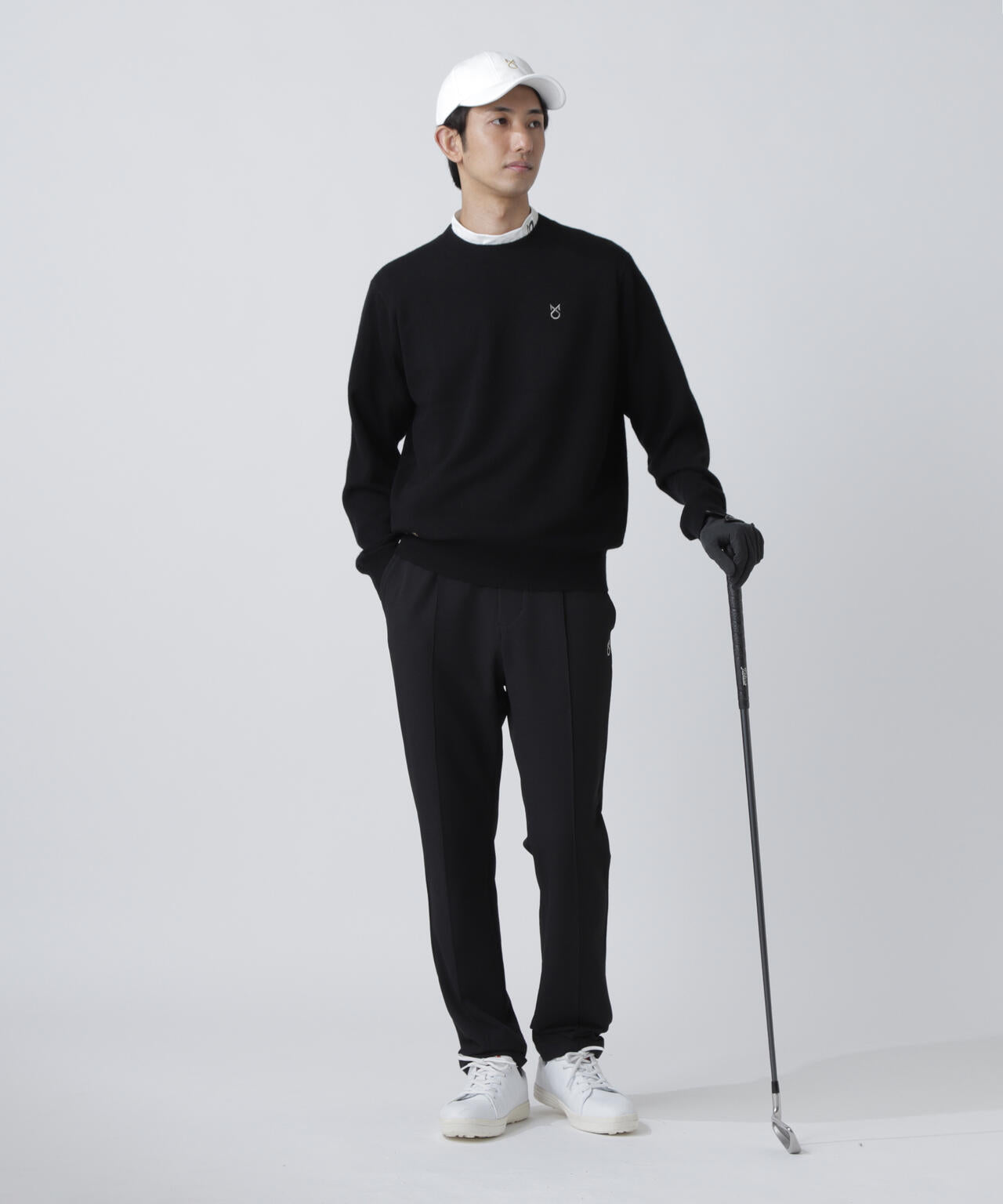 上田桃子プロコラボカラーあり】カシミヤクルーネックニットプル