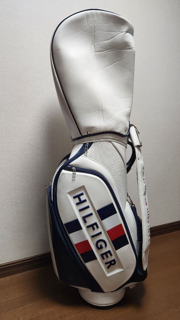   キャディバッグ ホワイト/ネイビー ミドルサイズキャディバッグ ホワイト×ネイビー | ヤマハ ゴルフ